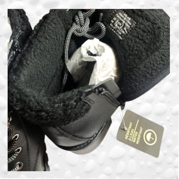 Penningtons A - MTL 1980 Winter Black Short Combat Style Boot NWOT SIZE 8W - Picture 5 of 8